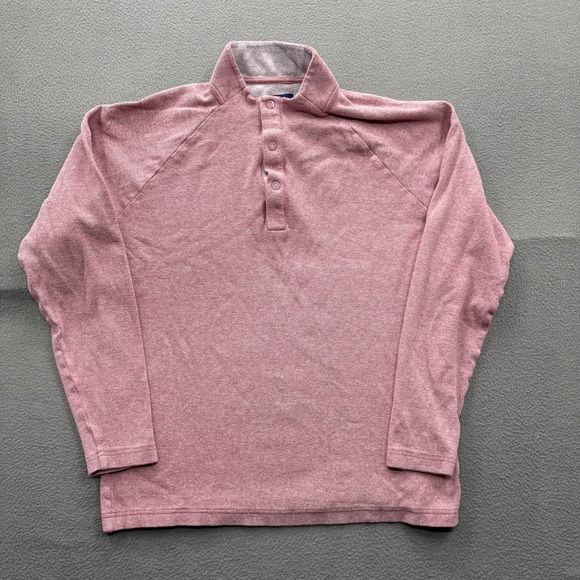 johnnie-O Other - Johnnie-O Polo Shirt Mens Small Pink Long Sleeve Stretch Jersey Pullover Casual